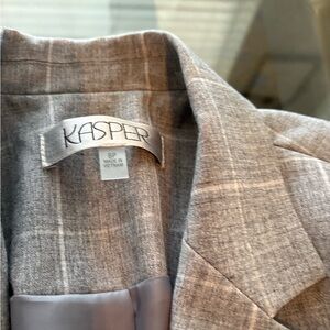Kasper Gray Plaid Blazer